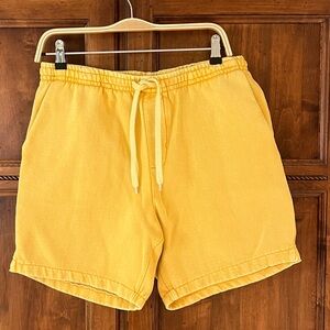NWOT PacSun Yellow Volley Drawstring Shorts | Pockets | Size M |